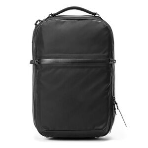 Men's Everyday Black Travel Backpack - Sleek Minimal Design